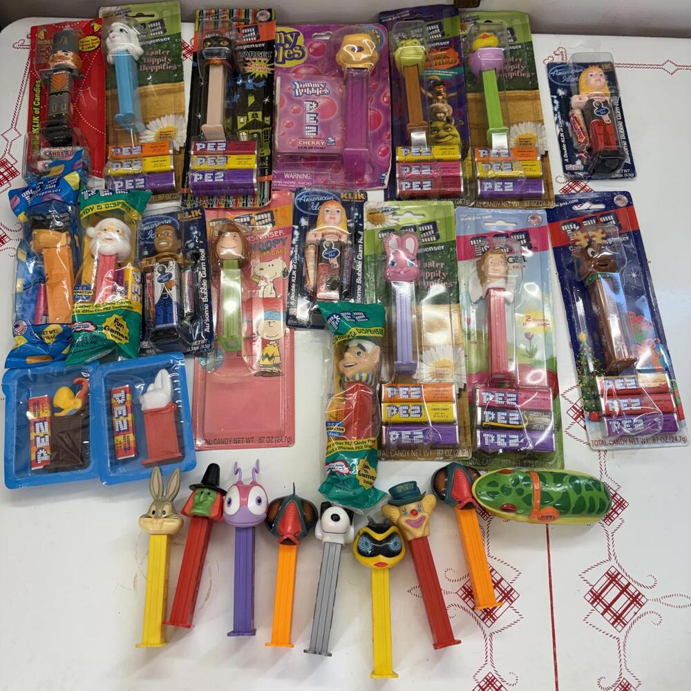 27 vintage pez dispensers